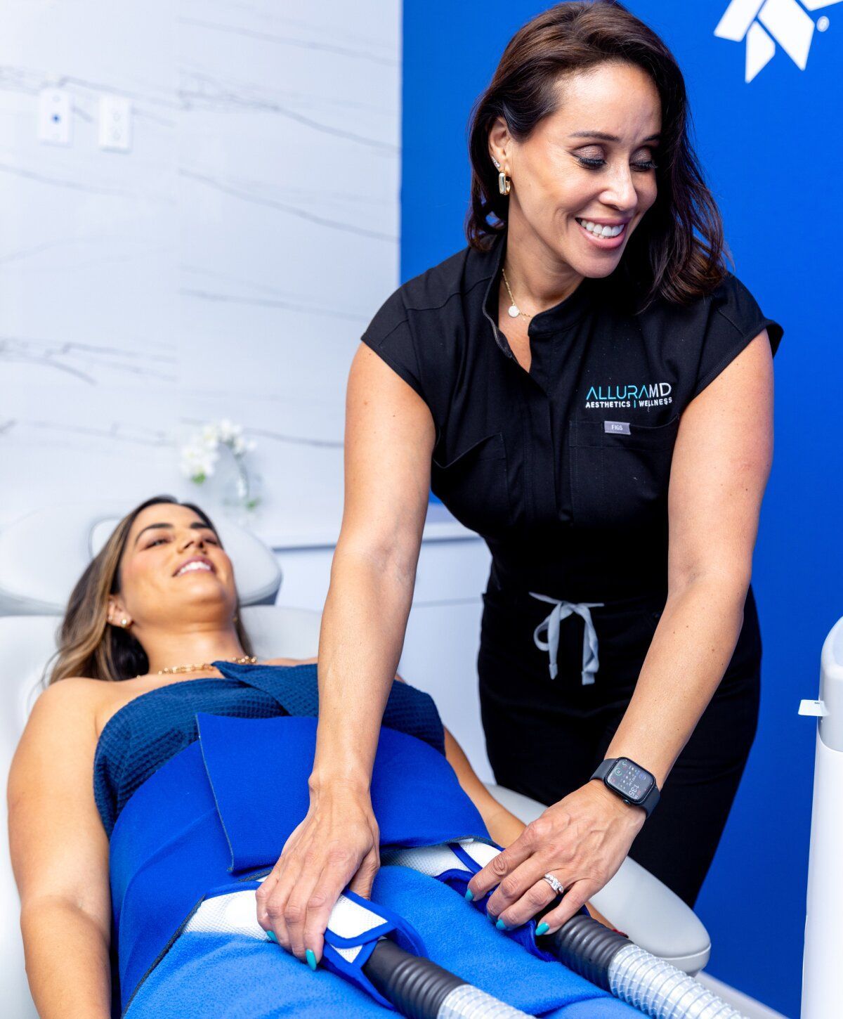 Boynton Beach CoolSculpting Elite Model Smiling